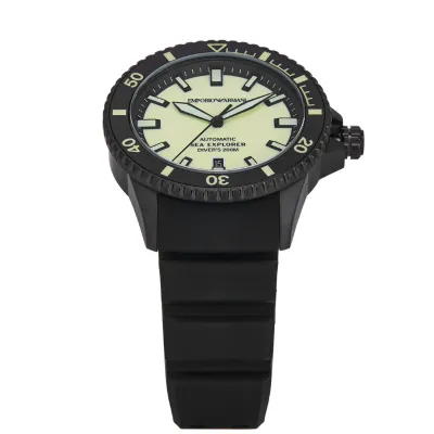 Emporio ArmaniSea Explorer Automatic Black Silicone Watch